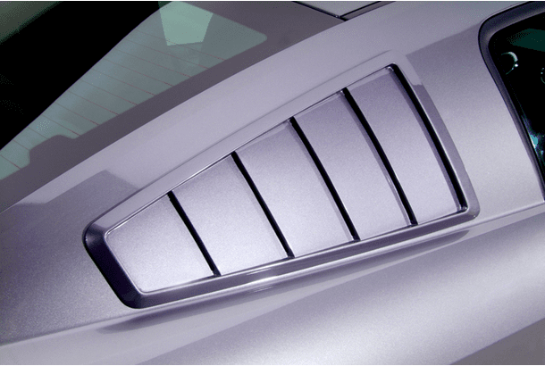 10-14 GT500 65' Style Quarter Window Louvers